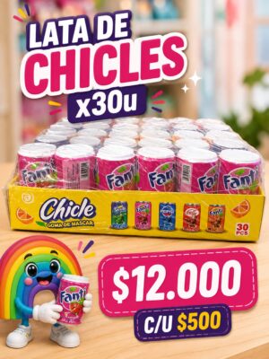LATA DE CHICLES X UNIDAD