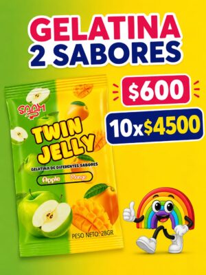 Gelatina 2 sabores