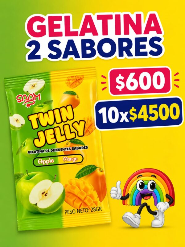 Gelatina 2 sabores