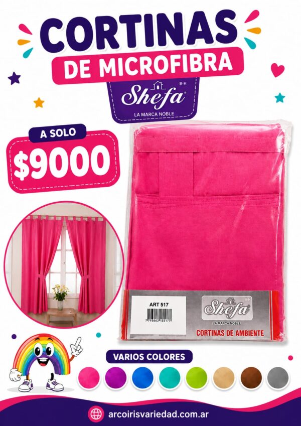 Cortinas de microfibra
