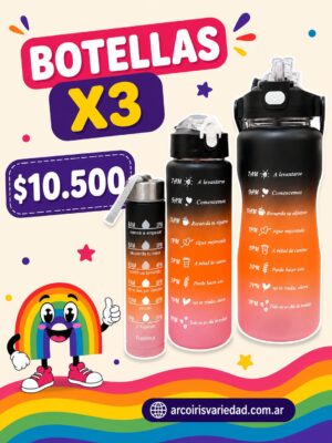 Botellas x3