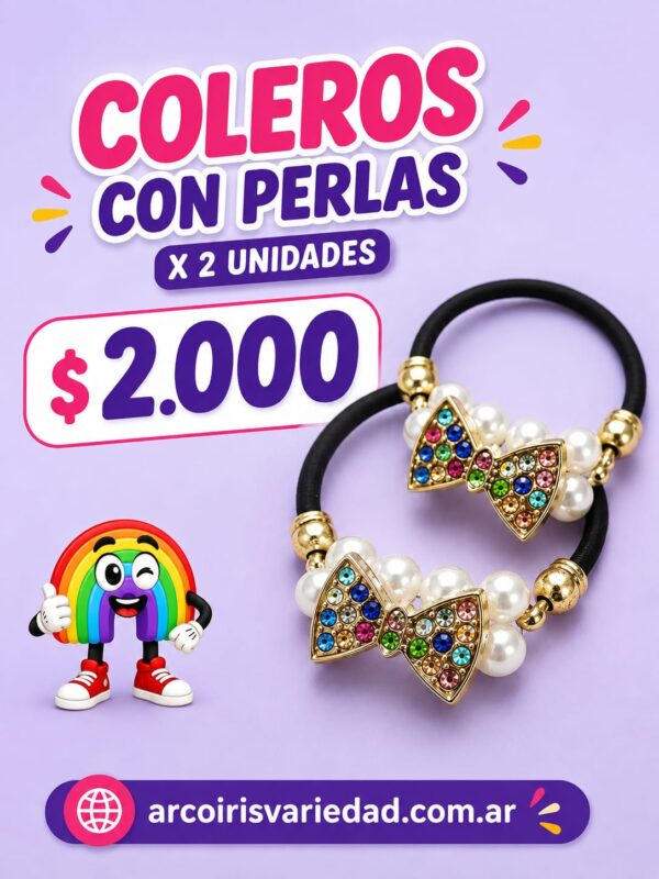 Coleros con perla