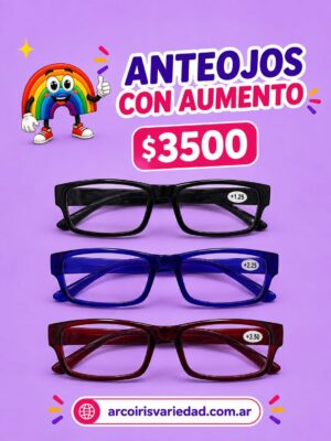 Anteojos con aumento
