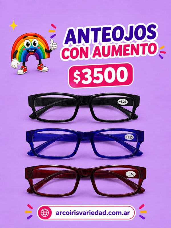 Anteojos con aumento