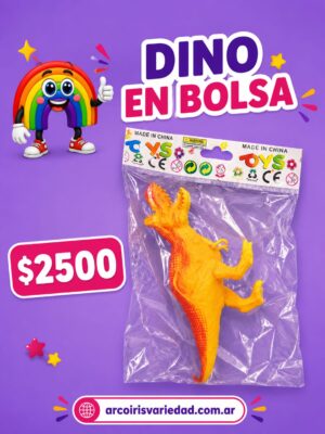 Dinosaurio en bolsa