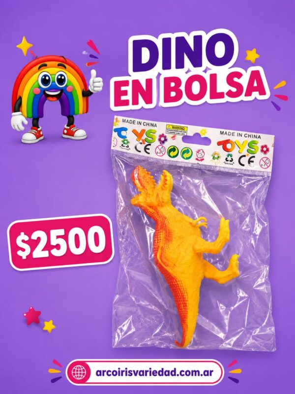 Dinosaurio en bolsa