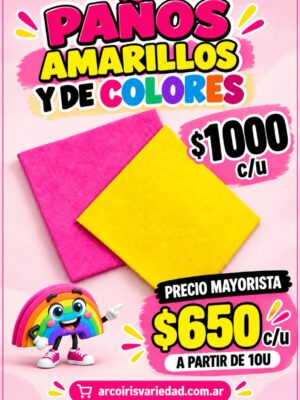 Paño amarillo/colores