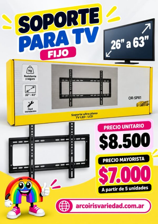 Soporte para TV fijo