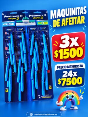Maquinitas de afeitar x3